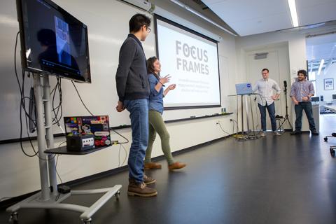 Team Focus Frames explains how their device detects engagement levels and strengthens attention.