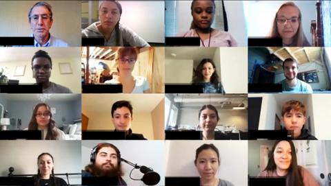 Remote learning has enabled access to CNT summer programs to participants from across the country and around the world. Pictured are students in the Center’s Research Experience for Undergraduates program who are taking part in a scientific communication class alongside other students from the UW-ENDURE program, the UW Institute for Stem Cell and Regenerative Medicine program, and the Weill Neurohub. Zoom screenshot of participants in the CNT's scientific communication class