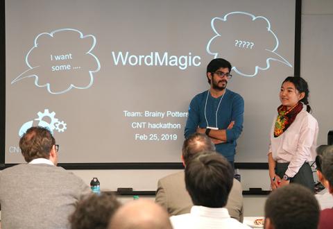 Members of team WordMagic focused on addressing communications problems that arise after a stroke, which impact 25 to 40 percent of stroke survivors.